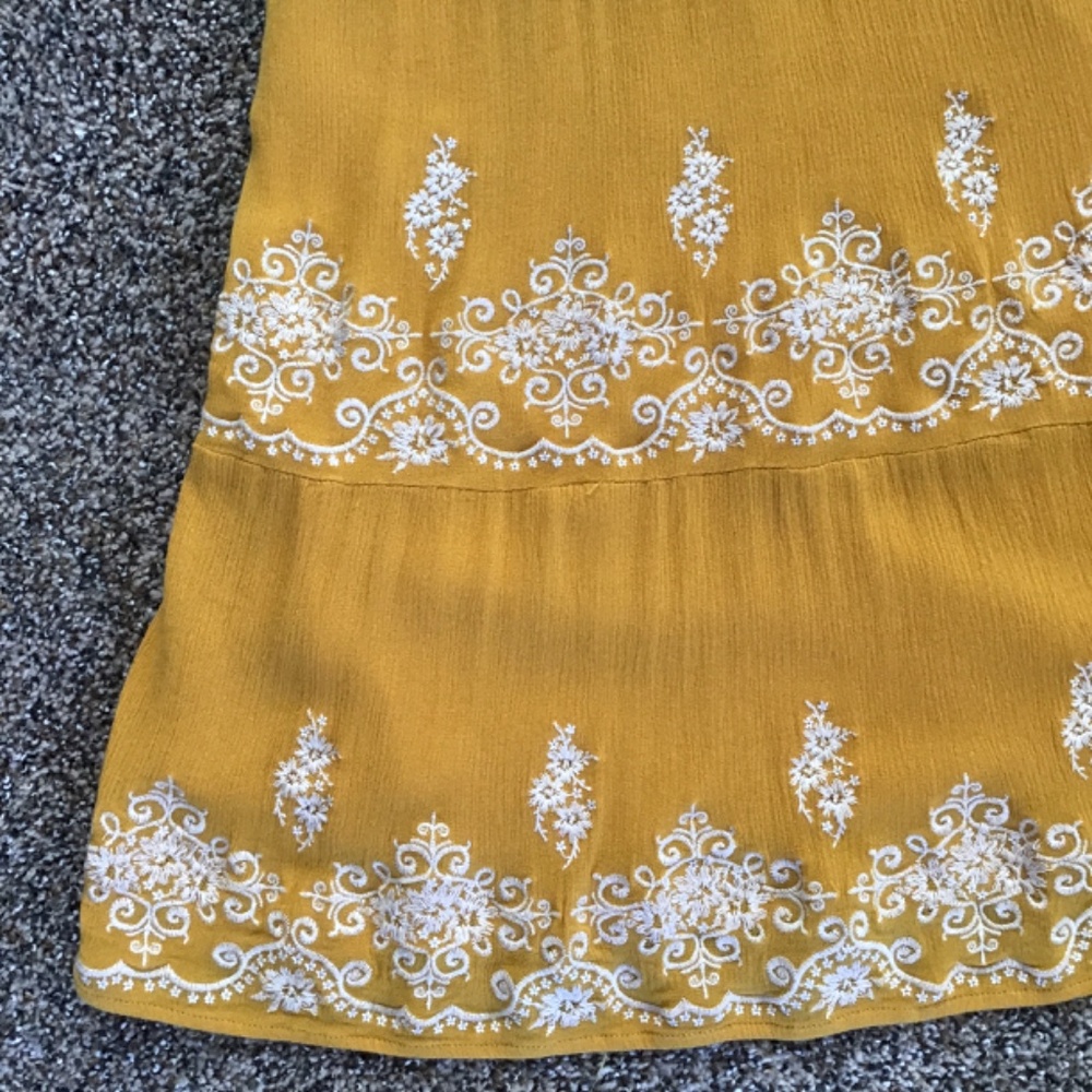 Savanna Jane Mustard Yellow Sleeveless Dress Sz M - Picture 2 of 7